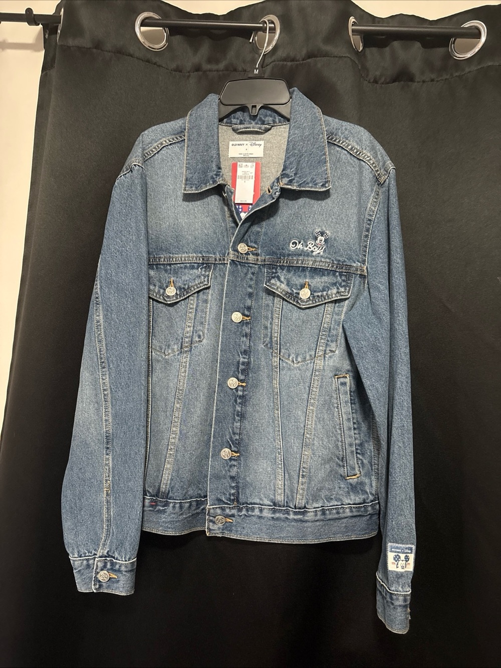 Old navy & Disney collab Women's Light Blue Denim Jacket - Classic Jean Coat